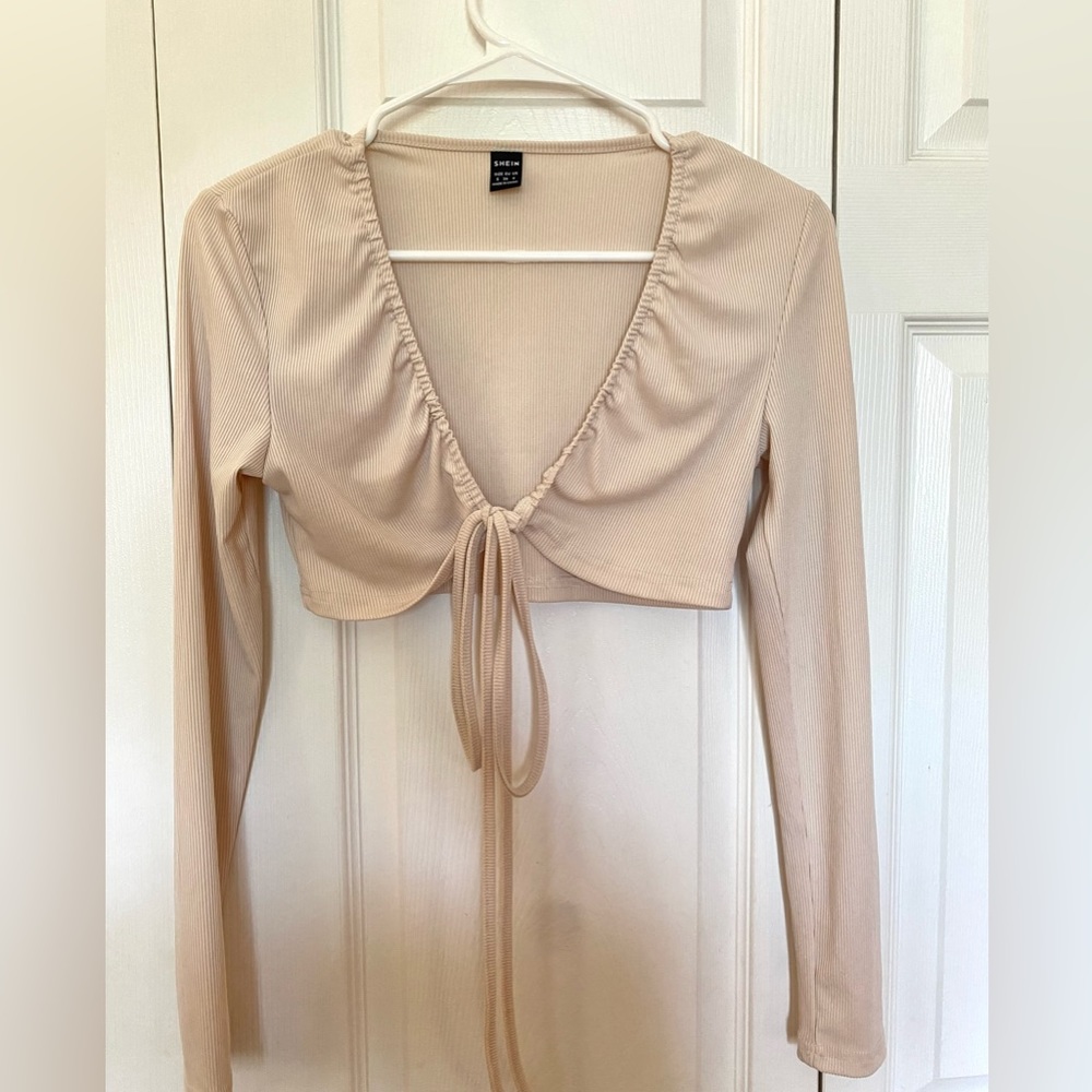 Lace Up Tie Front Top